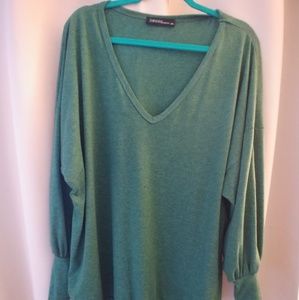 Dolman style top green